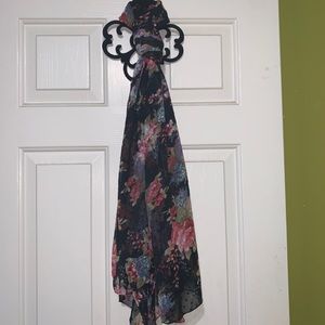 Betsey Johnson Floral Dotted Scarf